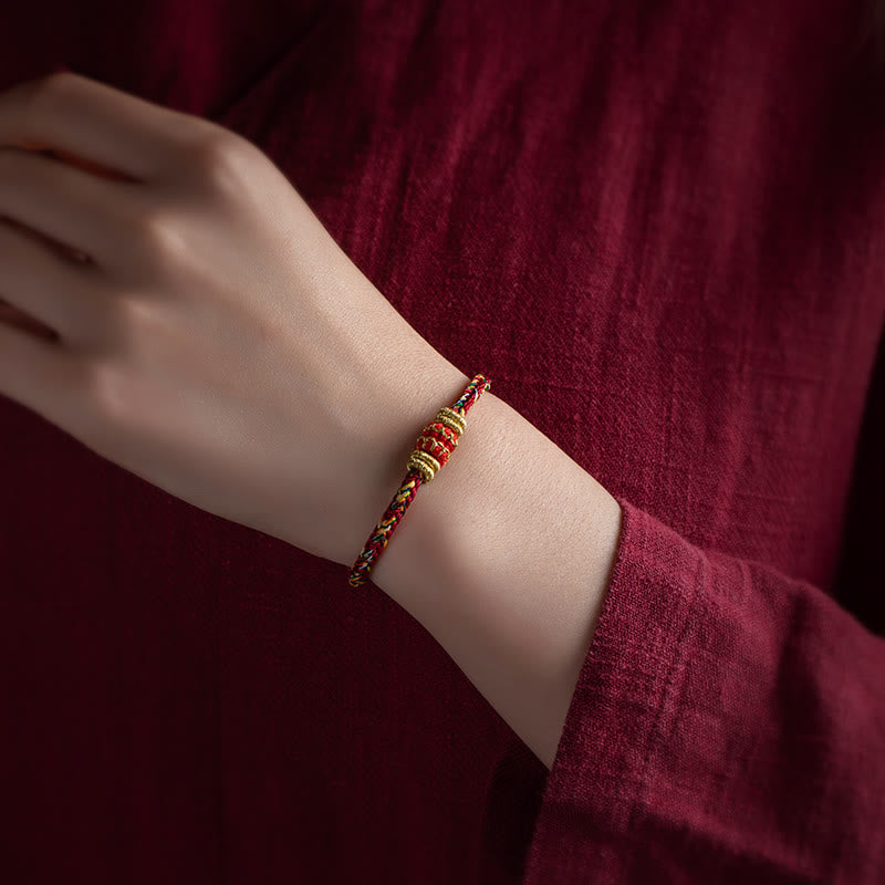 Handmade Chinese Zodiac Red String Bracelet for Luck & Strength