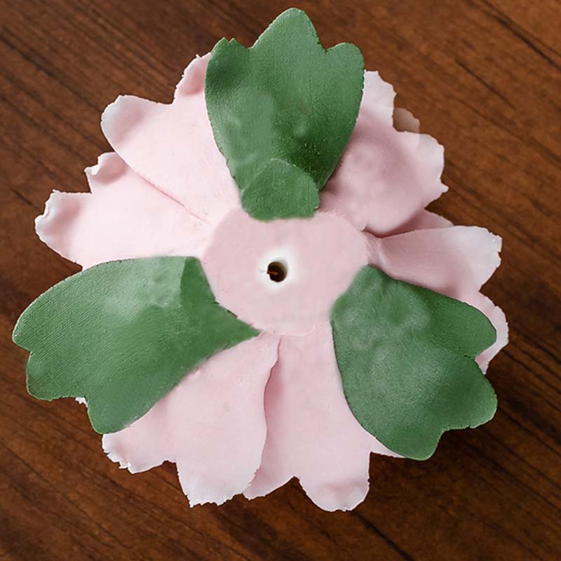 Tibetan Lotus Blessing Ceramic Stick Incense Holder