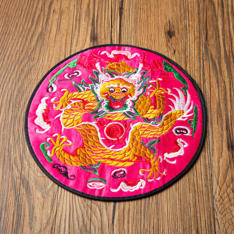 Dragon Embroidery Tea Mat | Spiritual Home Accents 19cm