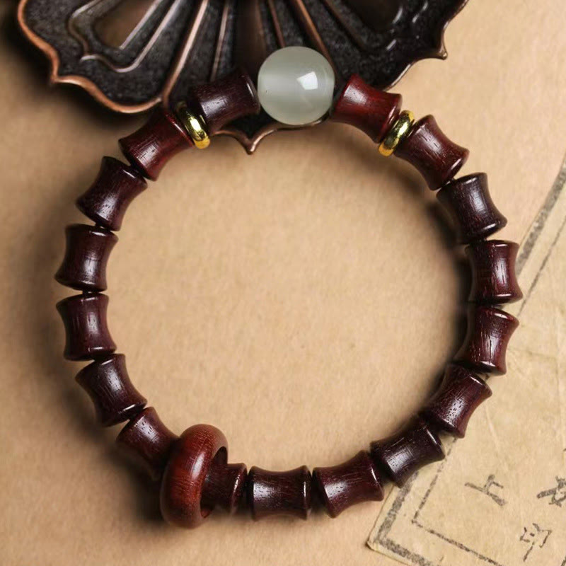 8mm Ebony Wood Peace Bracelet for Meditation & Balance