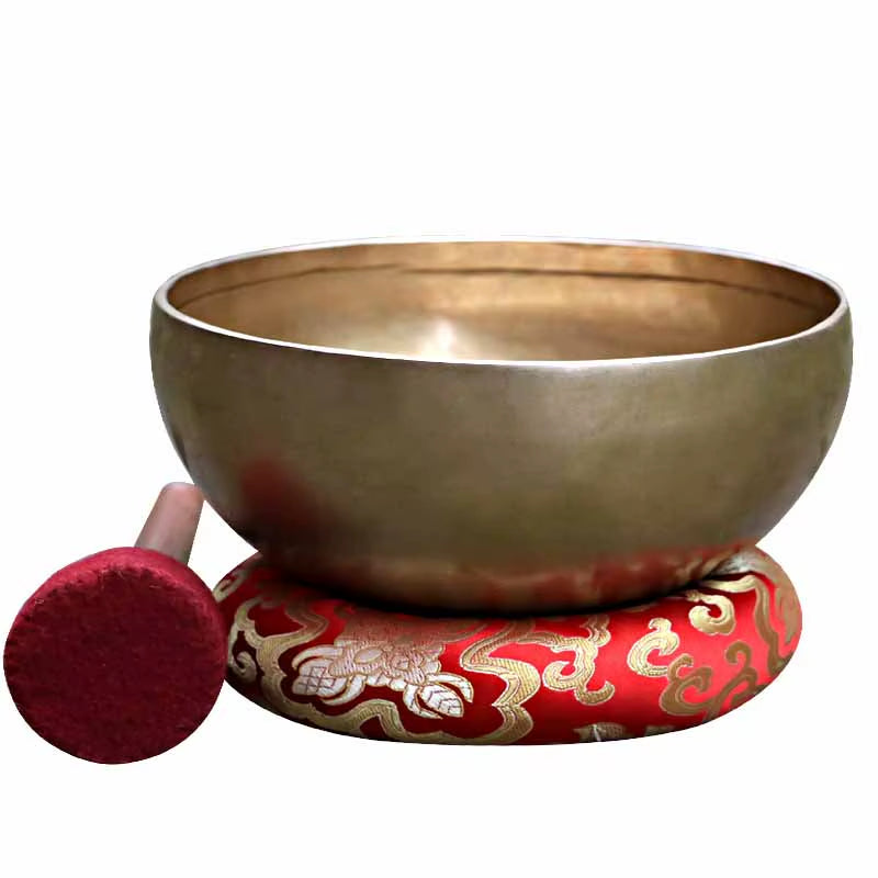 Handmade Tibetan Singing Bowl Yoga Sound Healing Therapy Percussion Instruments Nepal Singing Bowls Meditation Massage Accessory