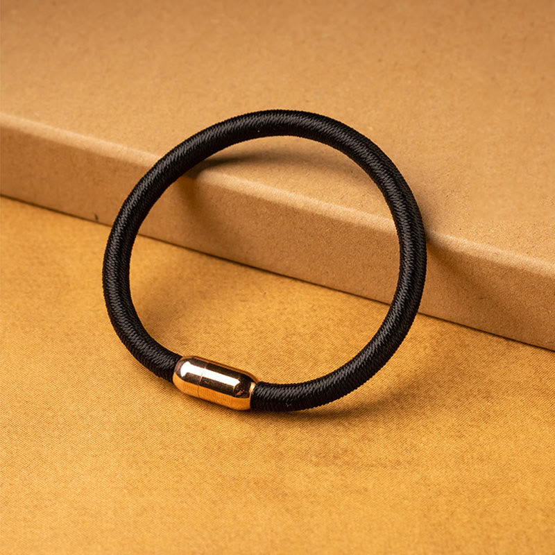Magnetic Buckle Red String Protection Bracelet with King Kong Knot
