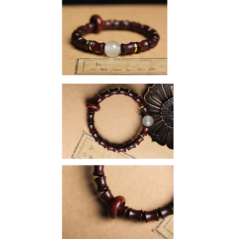 8mm Ebony Wood Peace Bracelet for Meditation & Balance
