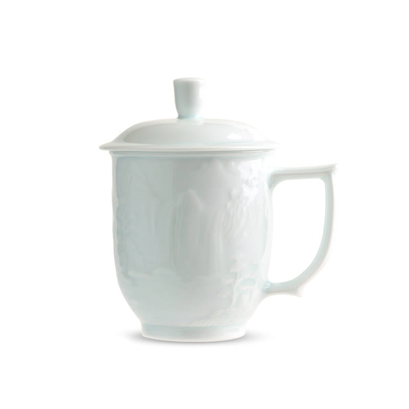 Great Wall Jingdezhen Porcelain Teacup 400ml Office Mug