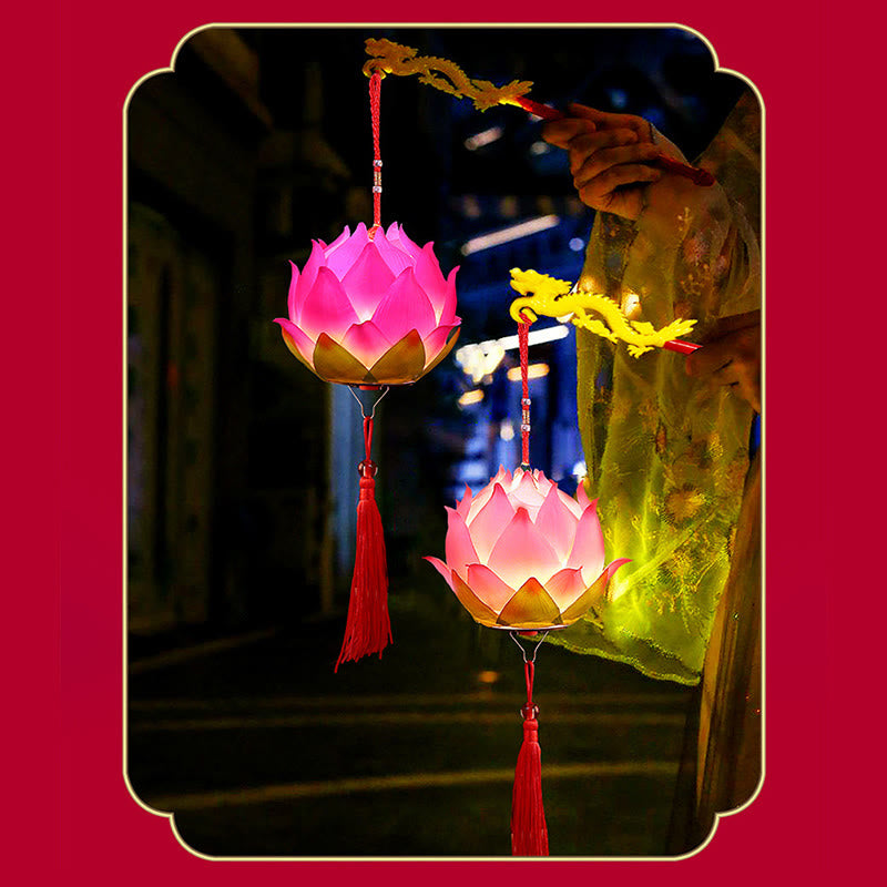 DIY Lotus Flower Dragon Lantern | Spiritual Home Accent