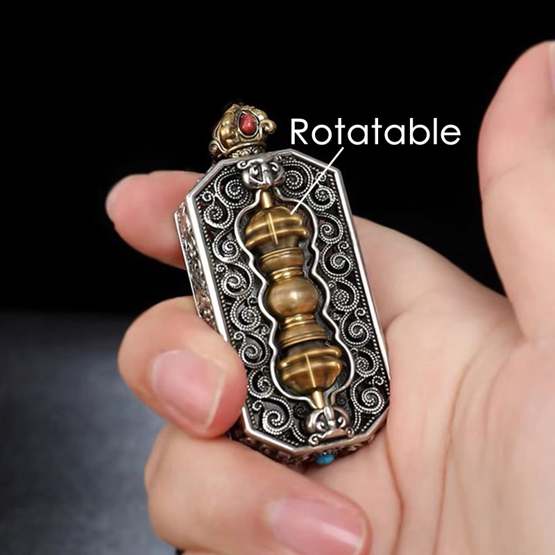 Om Mani Padme Hum Necklace | Dorje Vajra Lotus Pendant
