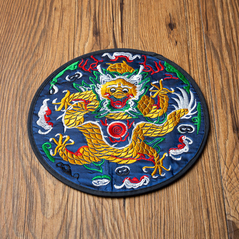 Dragon Embroidery Tea Mat | Spiritual Home Accents 19cm