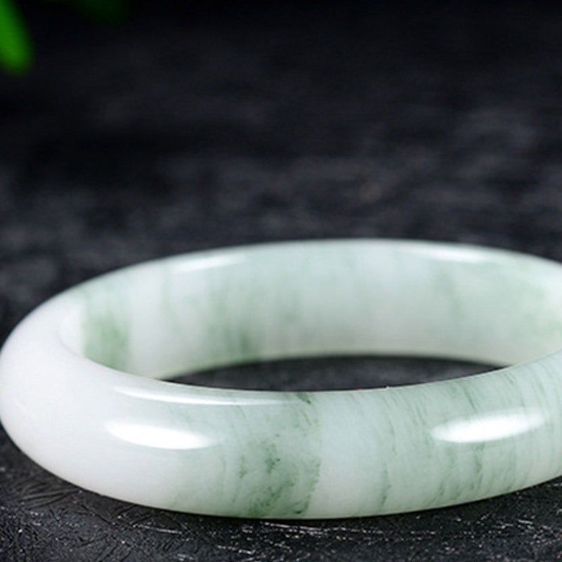 Natural Jade Luck Healing Bangle Bracelet 60-62mm