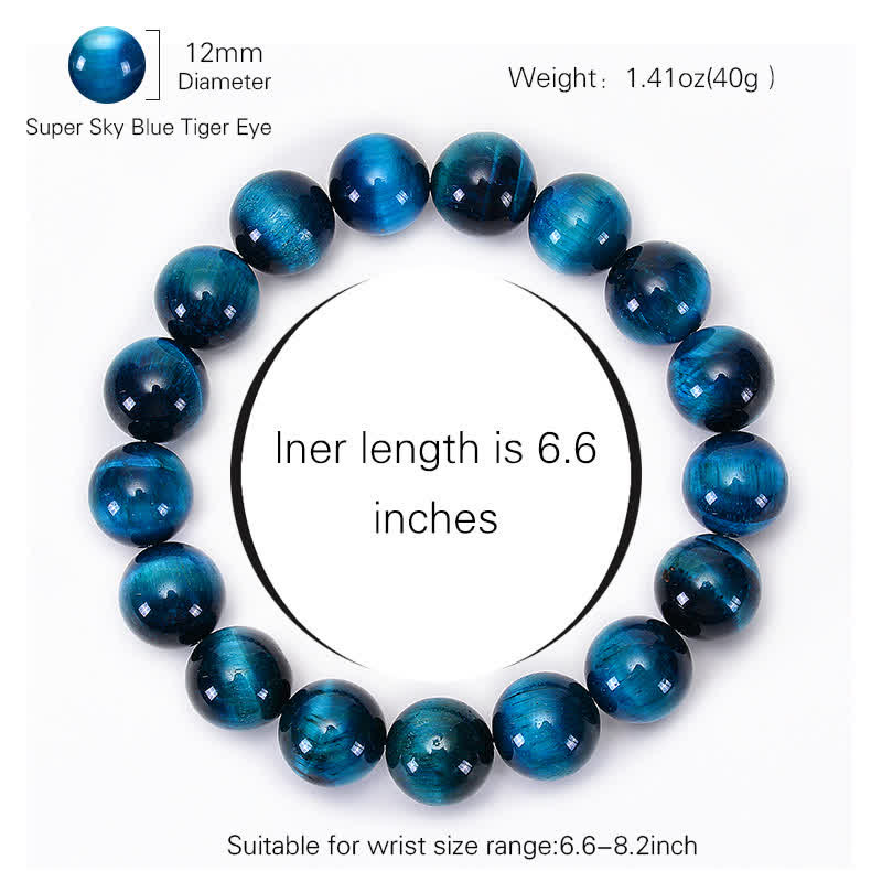 Blue Tiger Eye Protection Bracelet