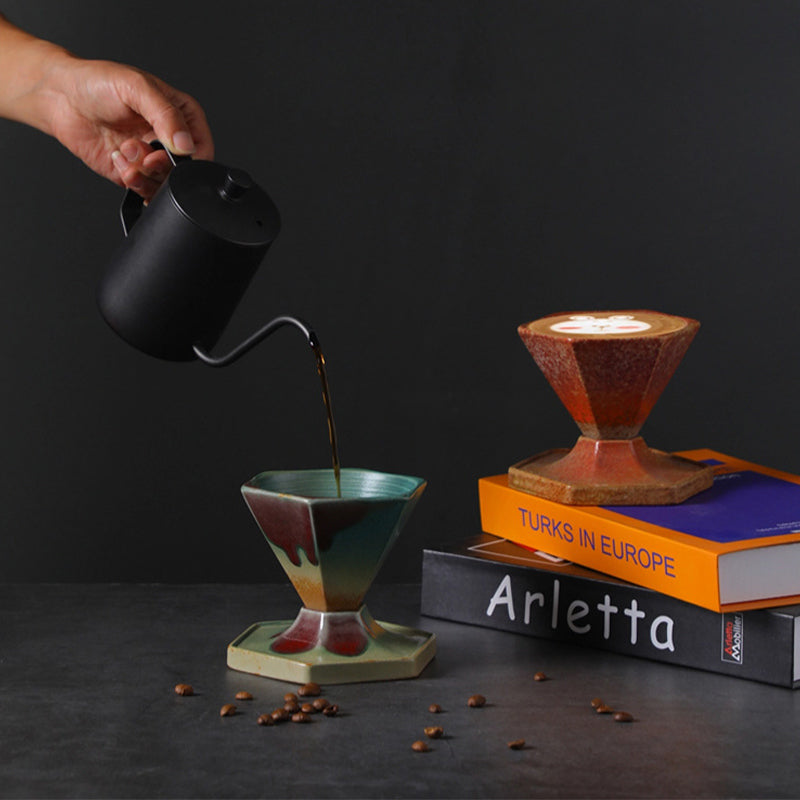 Hexagon Ceramic Tea Coffee Mug 170ml | Zen Decor