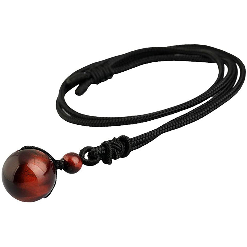 16mm Tiger Eye Protection Necklace for Courage and Balance