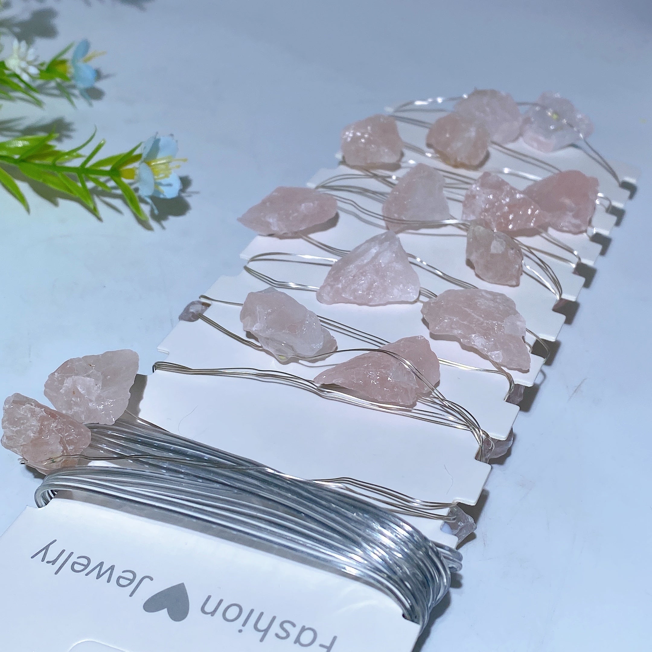 4m Raw Crystal LED Light for Healing & Decor