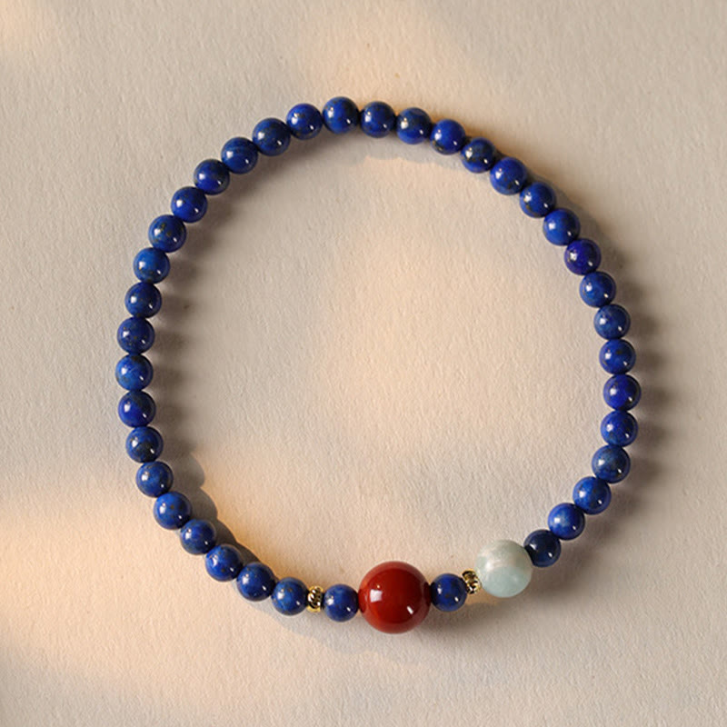 4mm Lazurite Bracelet for Meditation and Serenity
