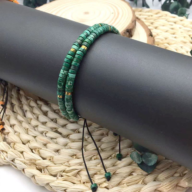 4mm Malachite Anti-Anxiety Bracelet for Emotional Balance