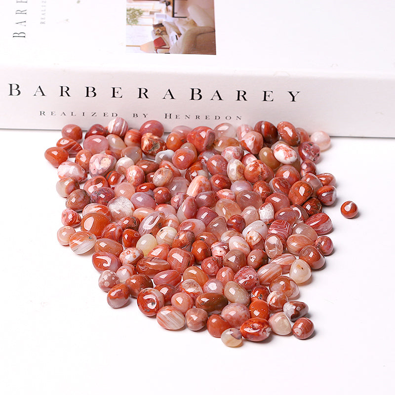 5-10mm Carnelian Chips Tumbled Stones for Healing