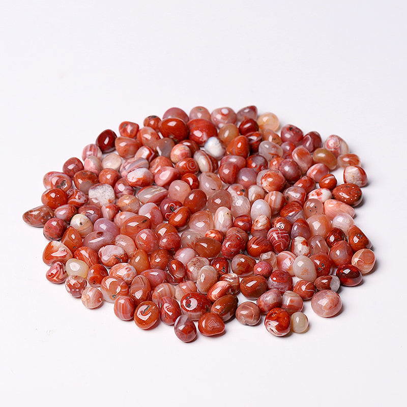 5-10mm Carnelian Chips Tumbled Stones for Healing