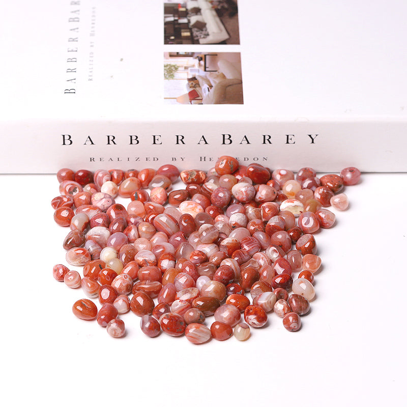 5-10mm Carnelian Chips Tumbled Stones for Healing