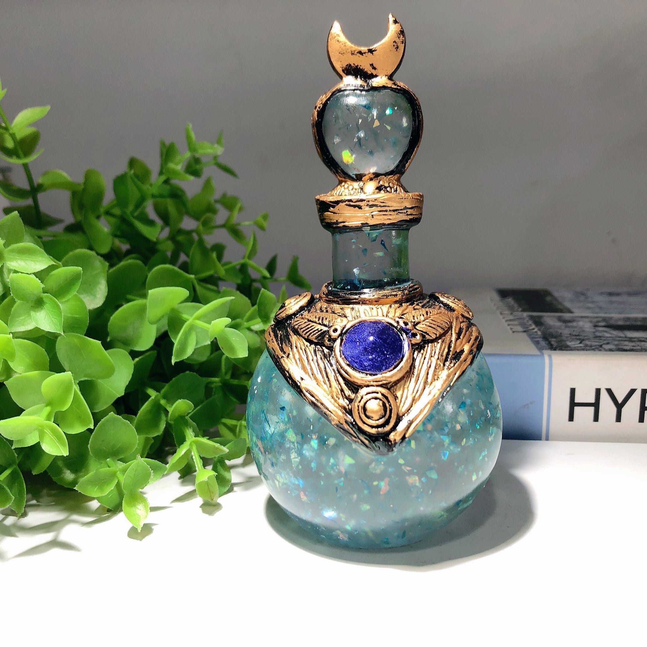 5.5 inch Resin Magic Potion Bottle for Crystal Healing