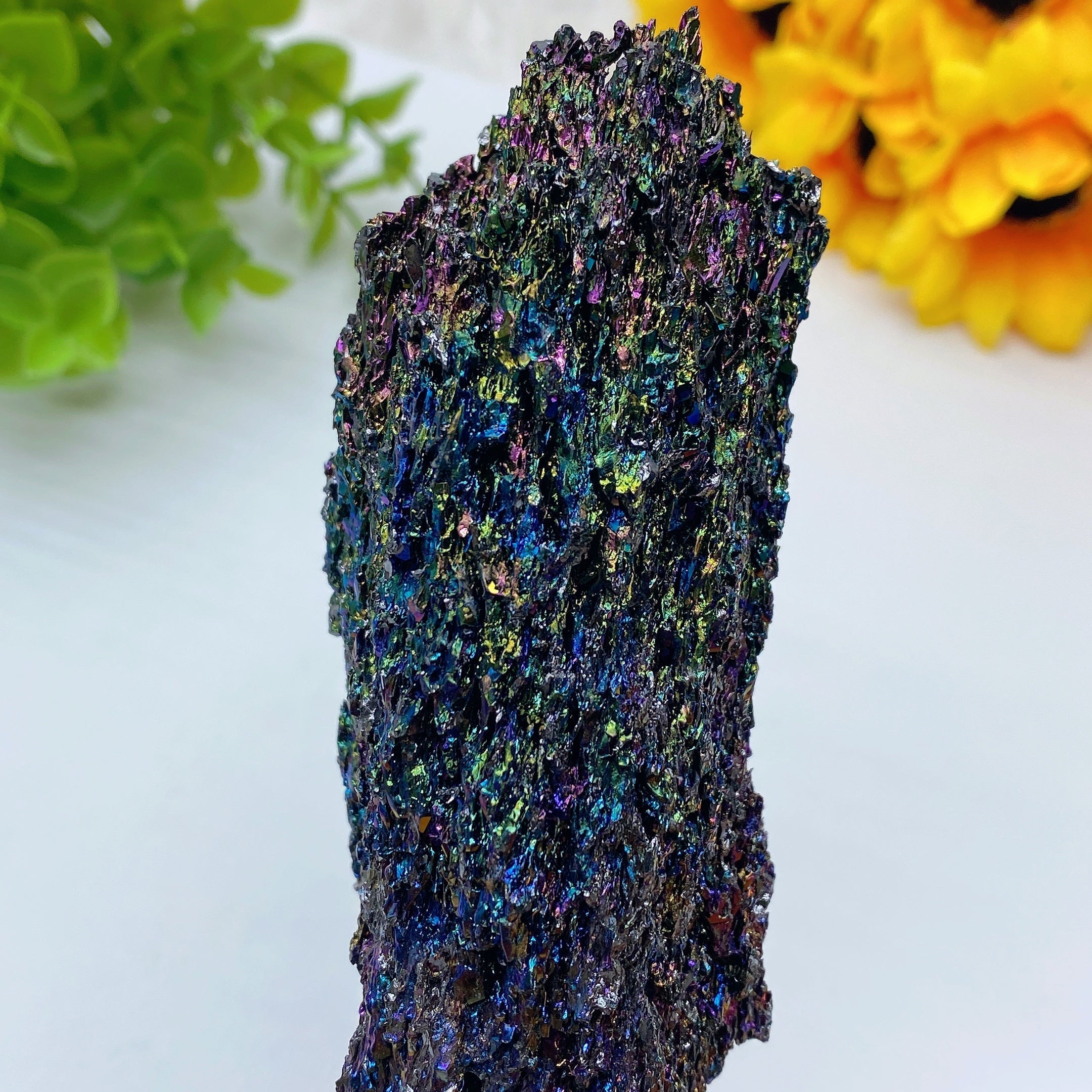 5-Inch Iridescent Silicon Carbide Free Form Crystal