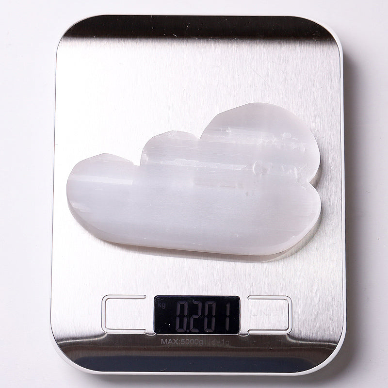 5 inch Selenite Cloud Carving for Meditation & Healing