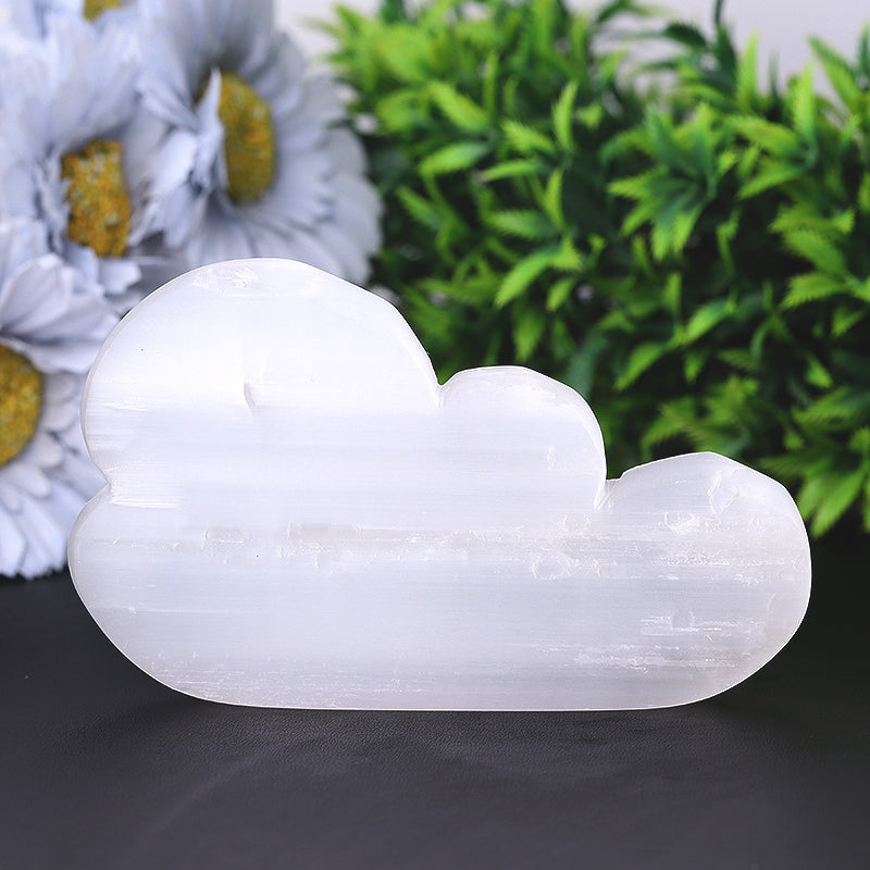 5 inch Selenite Cloud Carving for Meditation & Healing