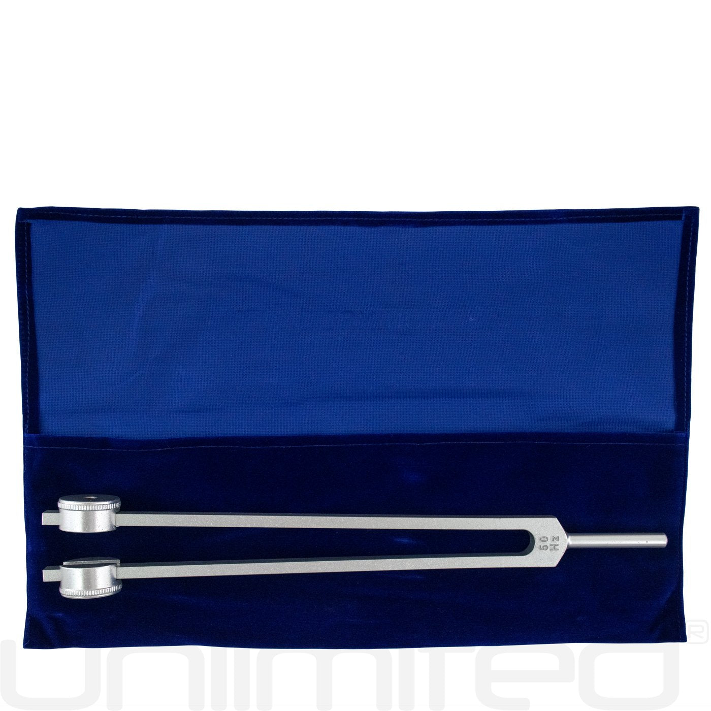 Medical Tuning Fork in Blue Velvet Case for 50 Hz Pain Relief Therapy