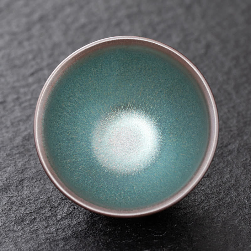 Vintage Pink Chinese Jian Zhan Kiln Change Ceramic Tea Cup 110ml