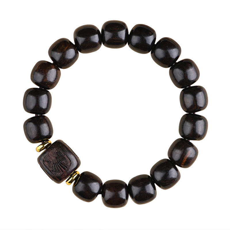 12mm Ebony Wood Lucky Balance Spiritual Bracelet