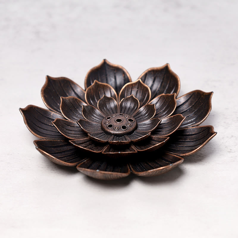 Creative Six-hole Lotus Incense Burner | Ceramic Alloy Design