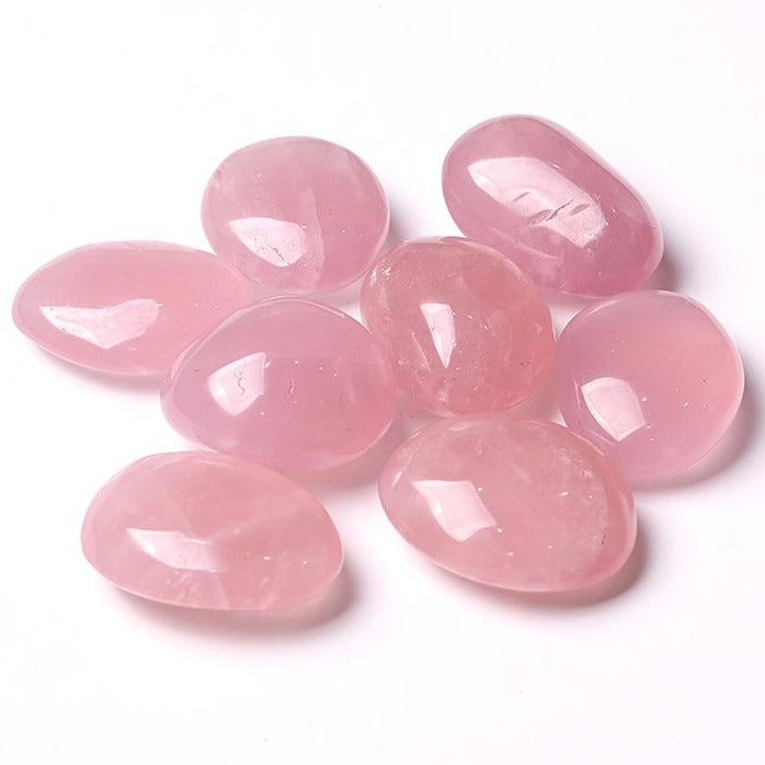 50mm Rose Quartz Tumbled Stones for Healing & Decoration