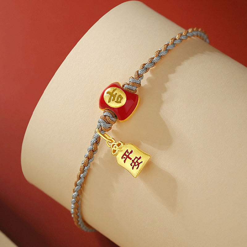 Auspicious Chinese Character Spiritual Bracelet in 925 Silver