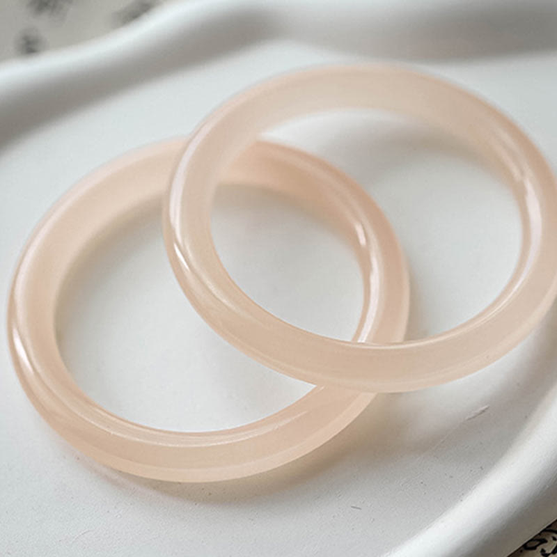 52mm Pink Jade Self-Love Bracelet for Harmony & Peace