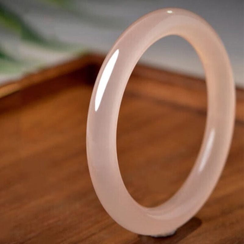 52mm Pink Jade Self-Love Bracelet for Harmony & Peace