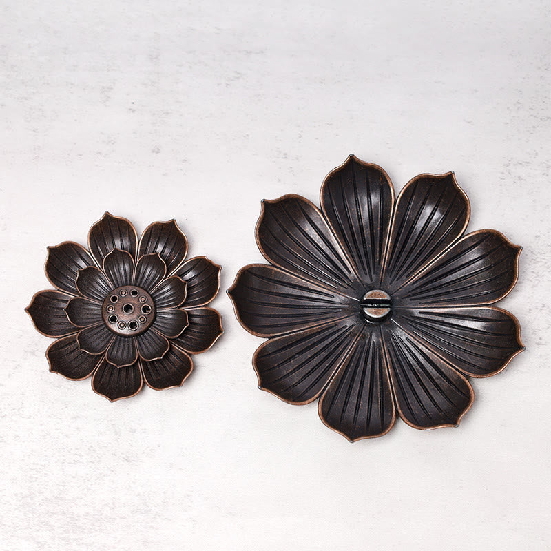 Creative Six-hole Lotus Incense Burner | Ceramic Alloy Design