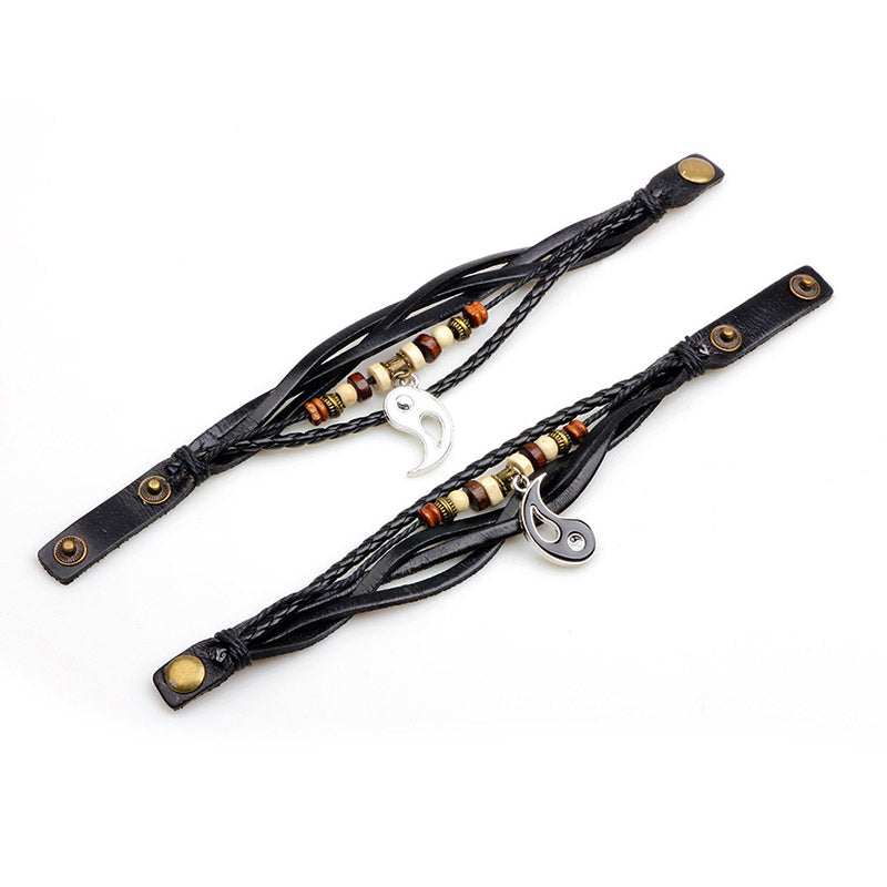Copper Yin Yang Balance Bracelet Unisex 22cm Length