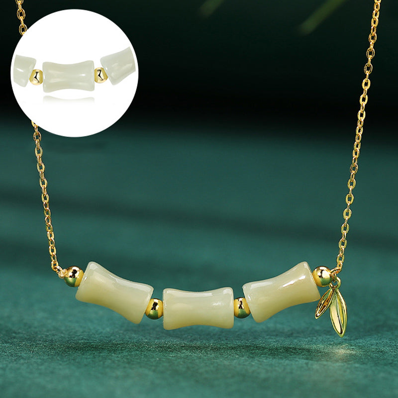 Unisex Hetian Jade Fu Character Prosperity Bracelet 18cm