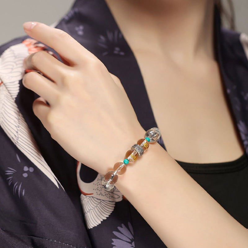10mm Hetian Jade Chinese Zodiac Healing Bracelet