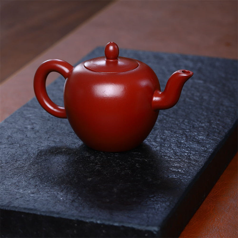 Yixing Semi-Handmade Brown Purple Clay Kung Fu Teapot 200ml
