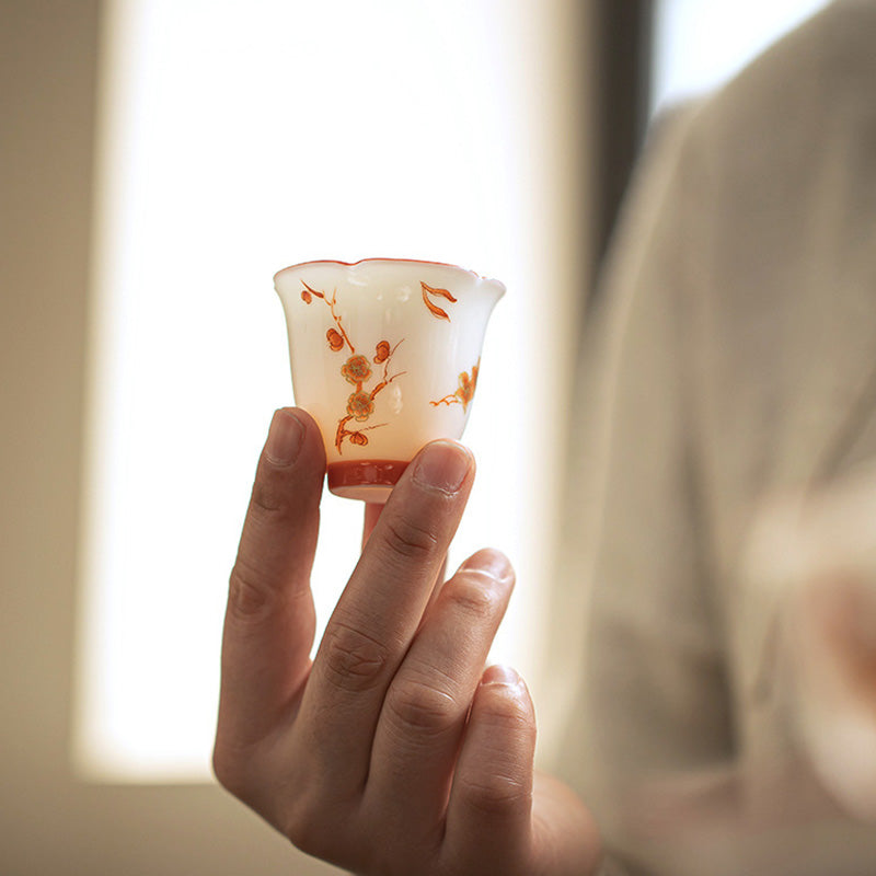 White Porcelain Gaiwan Set for Zen Decor & Tea Rituals
