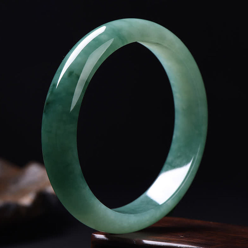 Jade Abundance & Luck Bangle Bracelet 57mm