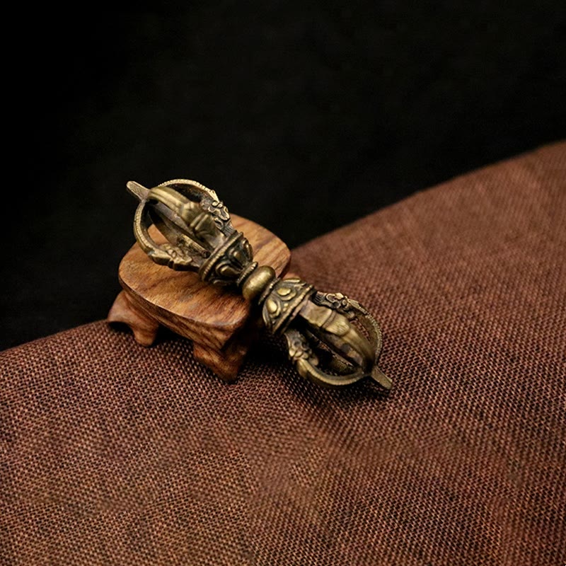 Nepal Handmade Copper Vajra Dorje Meditation Strength Decor