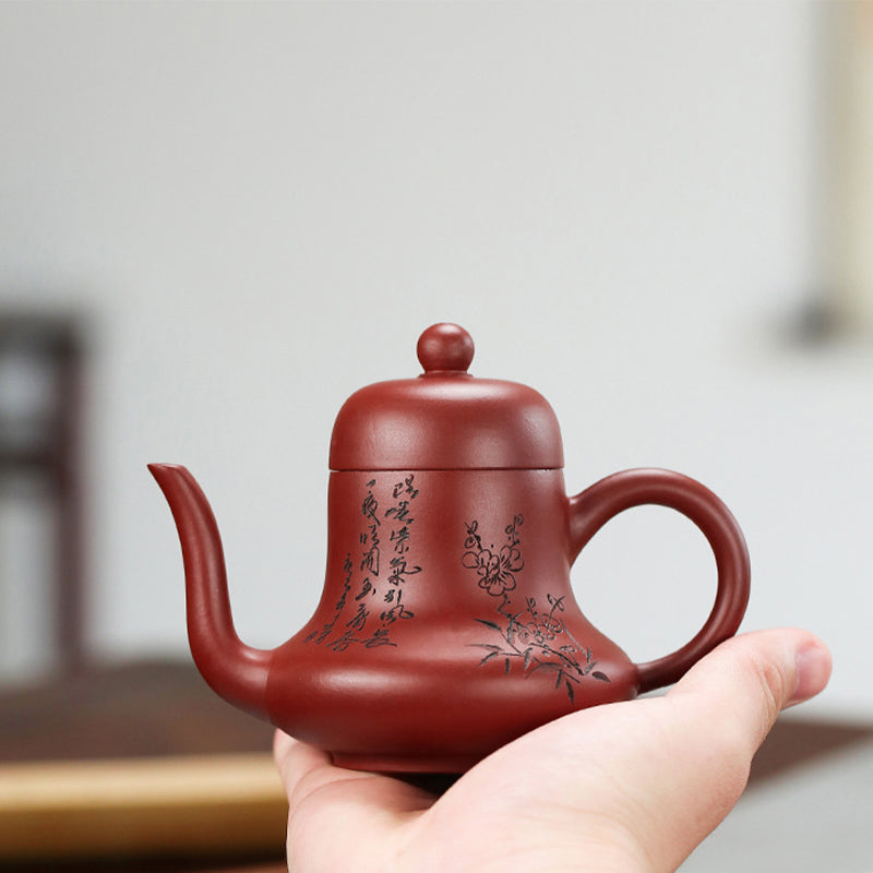 Vintage Purple Clay Kung Fu Teapot 130ml Zen Decor