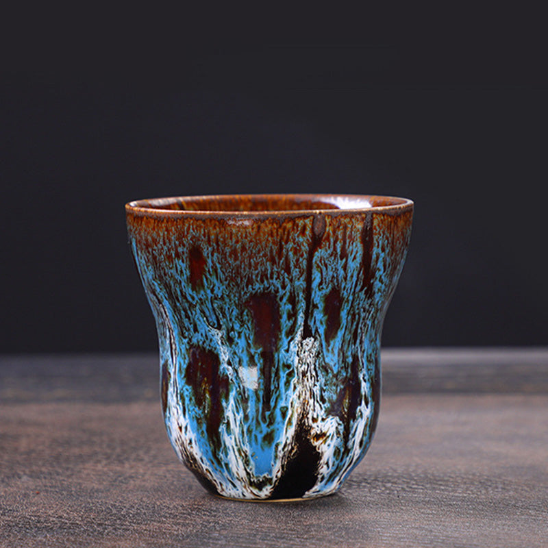 Vintage Kiln Change Ceramic Coffee Mug 150ml Zen Decor