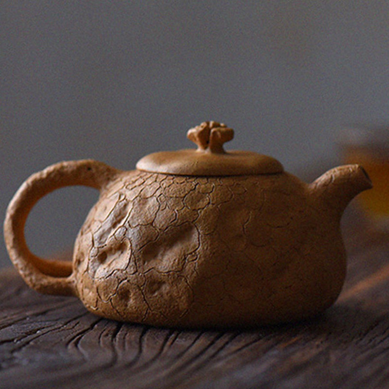 Vintage Purple Clay Kung Fu Teapot 220ml for Zen Decor