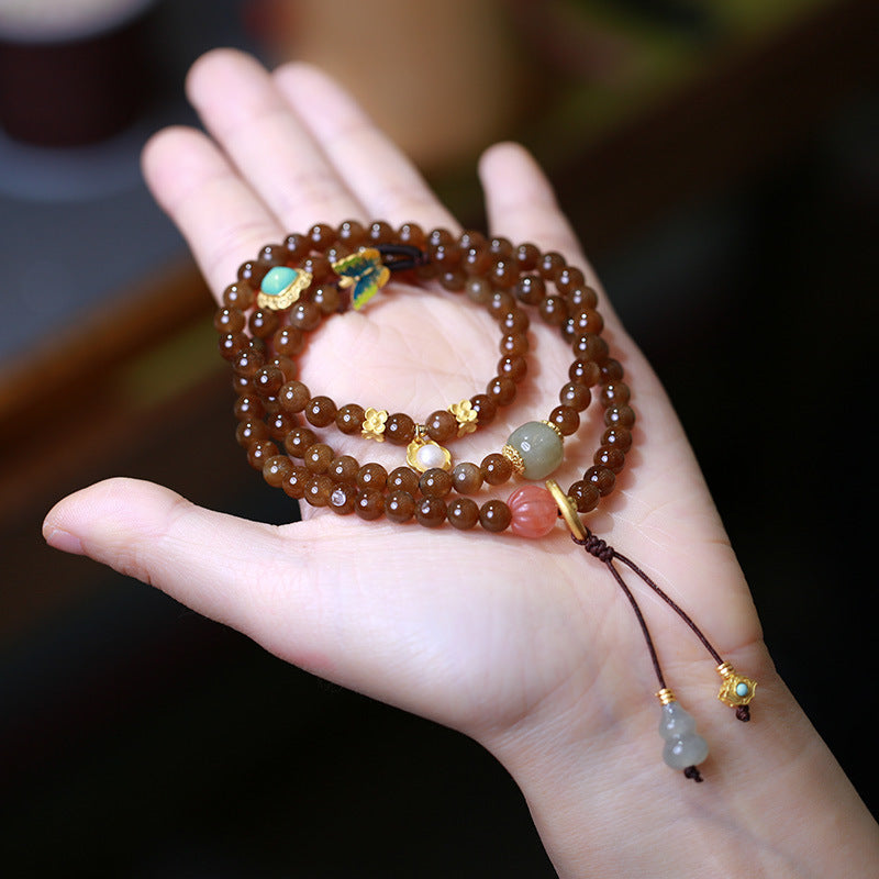 Jade Prosperity Butterfly Gourd Bracelet Necklace