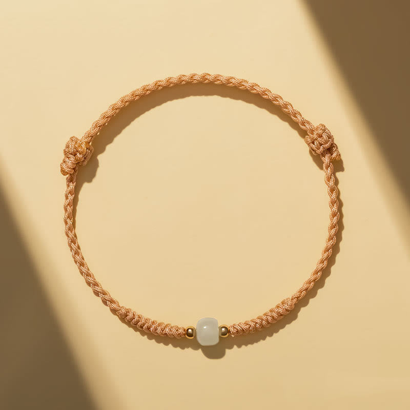 Handcrafted Jade Lucky Bead Abundance Bracelet