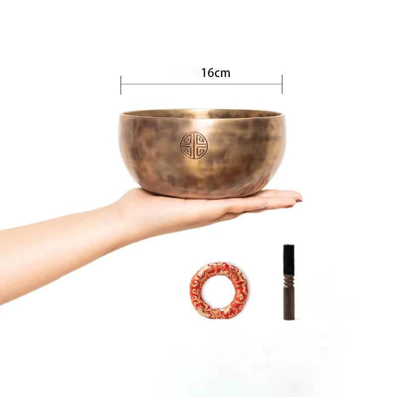 Full Moon Nepal Singing Bowl Handmade Tibetan Singing Bowls Meditation Yoga Sound Healing Instruments Accessories Decorative