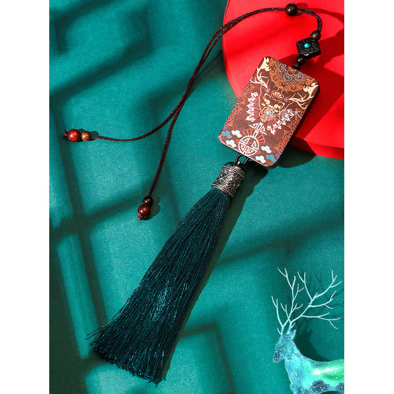 Ebony Wood Car Hanging Decoration for Balance & Calm