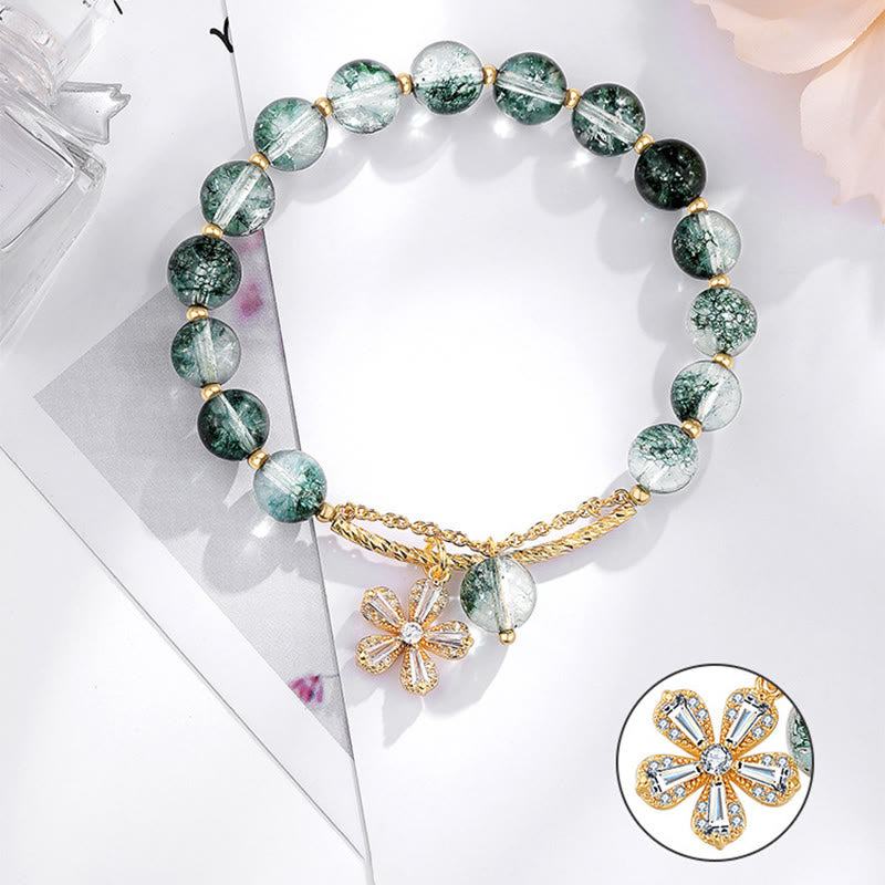 Green Phantom 14K Gold Confidence Charm Bracelet
