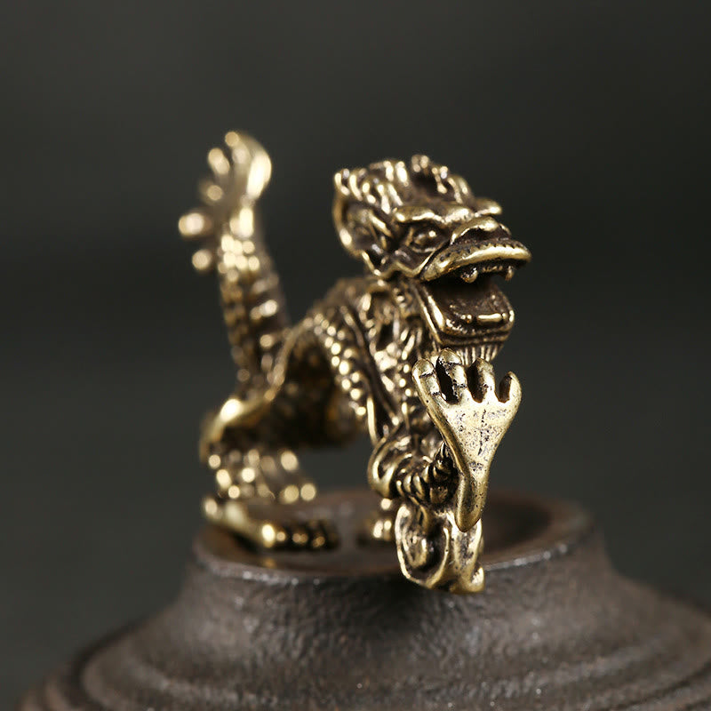 Mini Brass Dragon Home Decoration | Luck & Protection
